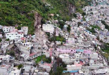 Advierten posible nuevo derrumbe en Cerro del Chiquihuite