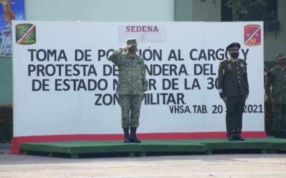 Toma posesión nuevo Jefe de Estado Mayor de 30ª Zona Militar