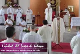 Realizan misa exequial en honor al padre Rubén Ponce de León Murillo