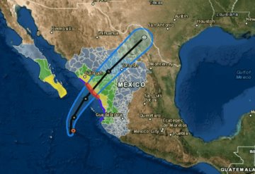 Decretan alerta amarilla en Sinaloa por acercamiento del huracán Pamela