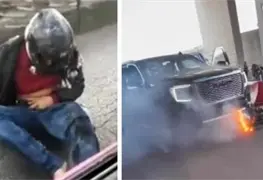 Circulan video donde muestran a sicario herido tras balacera en el AICM