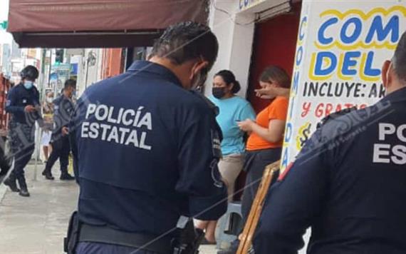 Se desploma sujeto en el centro de la ciudad