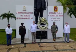 Gobernador de Tabasco encabeza guardia de honor por el LI Aniversario Luctuoso del General L&aacute;zaro C&aacute;rdenas del Rio