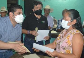 Ejidatarios del municipio de Tacotalpa reciben constancias de Vigencia de Derecho