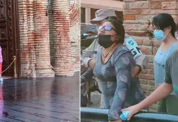 Feligreses corren a latigazos a feministas que protestaban en iglesia de Bolivia