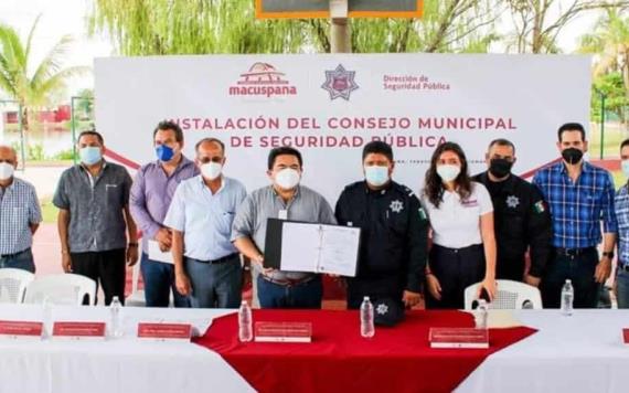 Gobierno de Macuspana instala Consejo de Seguridad Pública Municipal