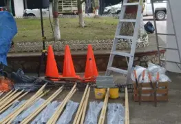 Entregan insumos a personal del municipio de Teapa para el mantenimiento de áreas verdes, parques, jardines y panteones 