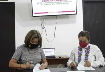 Gobierno de Teapa establece convenio de colaboración con la SETAB