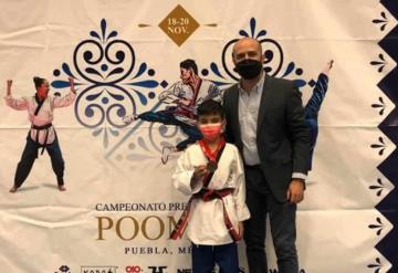 Taekwondoín tabasqueño obtuvo bronce en el Preselectivo Nacional de Poomsae en Puebla