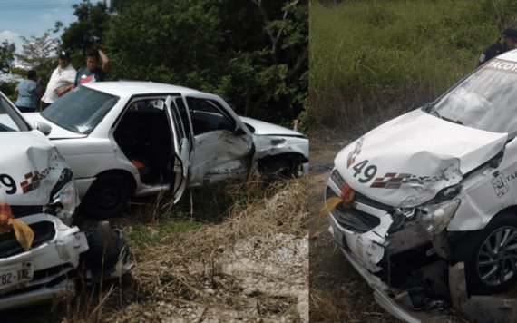 Fuerte accidente en la Jalapa-Tacotalpa