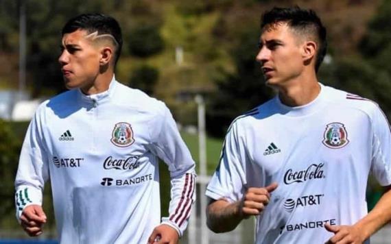 Mauro Lainez concentrado con la Selección Mexicana de cara al partido amistoso del Tri ante Chile