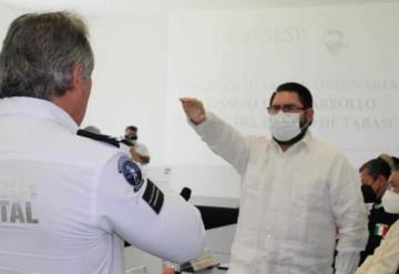 Toman protesta al presidente del Consejo de Desarrollo Policial del Estado de Tabasco