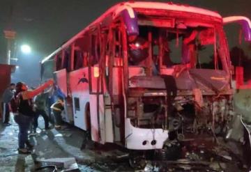 Estalla pirotecnia en autobús de peregrinos; hay 8 lesionados