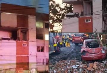 Explota tanque de tanque de gas en edificio de Pachuca; deja dos heridos