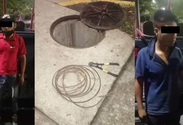 Detienen a roba cables de Tabasco 2000