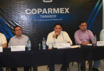 Llama Coparmex a diputados a trabajar por la economía de Tabasco