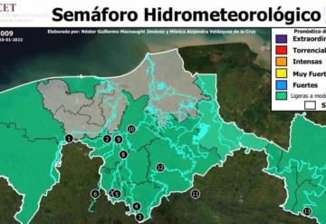 Prevén lloviznas dispersas y chubascos aislados en occidente, oriente y sur del estado