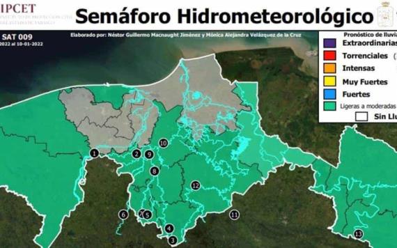 Prevén lloviznas dispersas y chubascos aislados en occidente, oriente y sur del estado