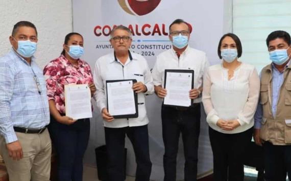 Ayuntamiento de Comalcalco y el IEAT van en conjunto contra el rezago educativo