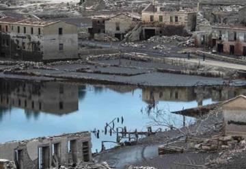 Ola de calor en España emerge un pueblo fantasma que estaba sumergido por años