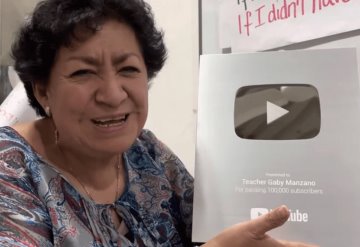 YouTube reconoce a la teacher Gaby Manzano