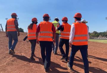 La Liga Mexicana de Beisbol y la nueva directiva de Olmecas de Tabasco supervisa la construcción del nuevo Parque Centenario