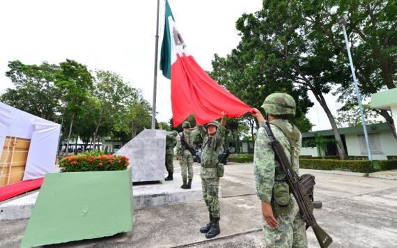 Ejercito Mexicano conmemora centésimo noveno aniversario; en Tabasco es reconocido por auxiliar en momentos difíciles