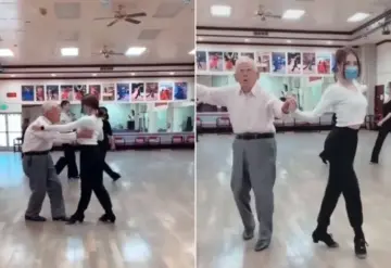 A sus 96 años hombre arrasa pista de baile con una joven