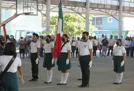 En Jonuta celebraron el D&iacute;a de la Bandera