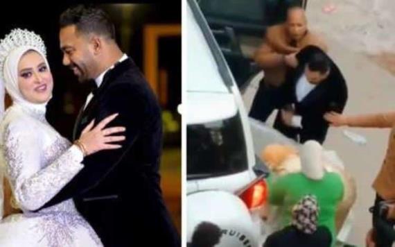 Video: Sujeto agrede a su novia el día de la boda