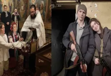 Ucranianos adelantan su boda por el conflicto que se vive en su país