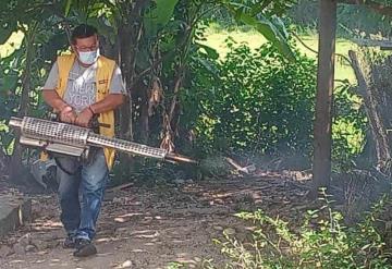 En Jonuta fumigan en colonias para prevenir el Zika, Dengue y Chikungunya