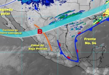 Frente número 34  provocará lluvias aisladas en Tabasco