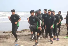 Con mucho entusiasmo Olmecas de Tabasco inició su pretemporada con trabajo de playa