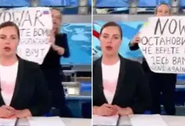 Multan a periodista luego de protestar en vivo en canal ruso contra guerra en Ucrania