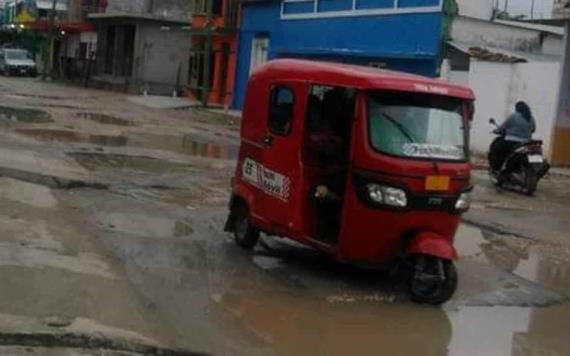 Denuncian aumento de pasajes en el transporte de pochimoviles en Jalpa de Méndez