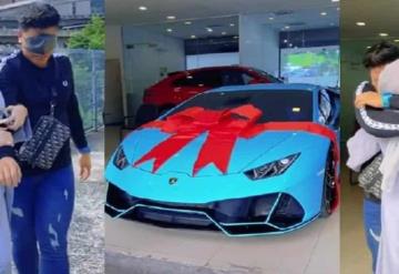 Embarazada le regala un Lamborghini a su esposo por las próximas noches de insomnio