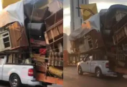 Se viraliza en redes inusual mudanza en una sola camioneta en la Ciudad de México