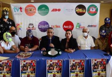 Presentarán extraordinaria función de lucha libre con talento local e internacional en el Parque de Atasta