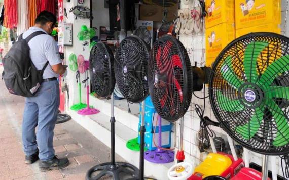 En aumento la demanda de ventiladores entre los tabasqueños