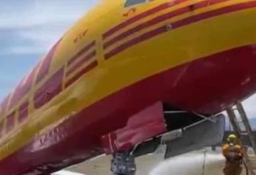 Avión de empresa DHL sufre accidente en aeropuerto de Costa Rica