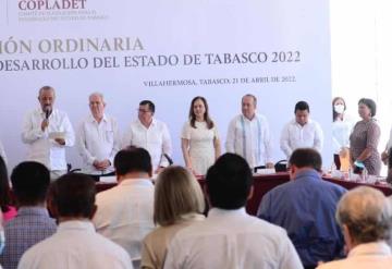 Gobernador encabezó la primera sesión ordinaria del Comité de Planeación para el Desarrollo del Estado de Tabasco 2022