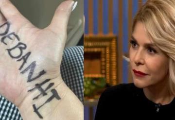 Itatí Cantoral se escribe el nombre de Debanhi como protesta: ´mi casa está de luto´