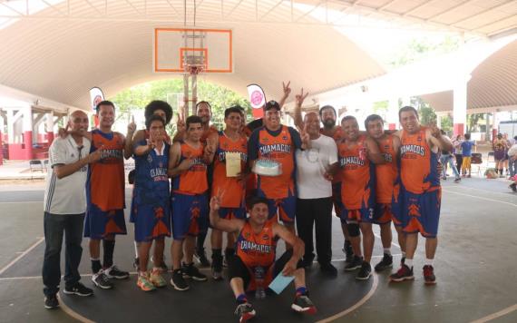 Chamacos vino de atrás y logró coronarse campeón del XXI Torneo de la Liga Estatal de Basquetbol de Veteranos