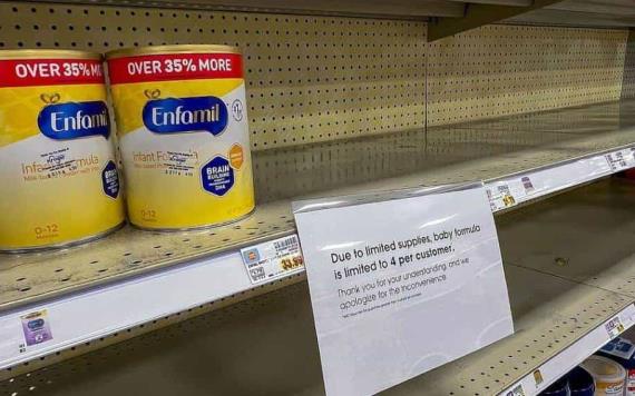 EE.UU. compra 1.5 millones de botellas de leche de fórmula para bebés alérgicos a la proteína de la leche de vaca