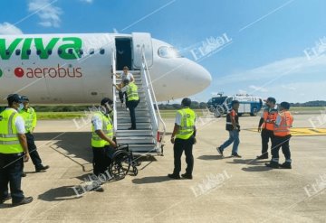 Reportan pasajeros con crisis nerviosa y suspenden actividades en el aeropuerto de Villahermosa