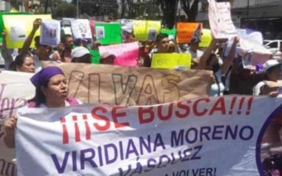 Familiares de Viridiana Moreno realizan protesta para que sea localizada