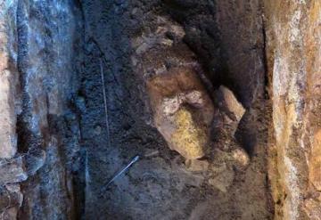 Hallan cabeza maya del Dios del Maíz en Palenque, Chiapas