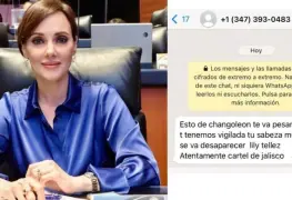 Lilly Téllez denuncia presunta amenaza del CJNG