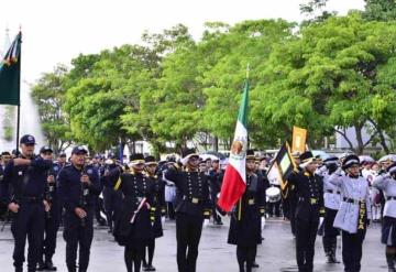 Participan Escolta y Banda de Guerra de la SSPC en el 1er Ensamble Estatal de Escoltas y Bandas de Guerra "Jaguares 2022"